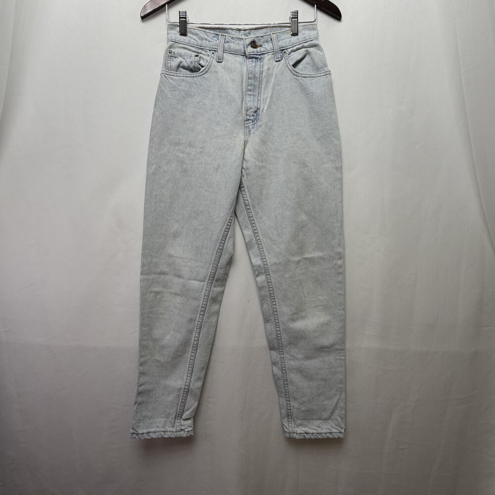 Levis Jeans Women's Size 4 Blue Denim 551 Relaxed Fit Tapered Leg